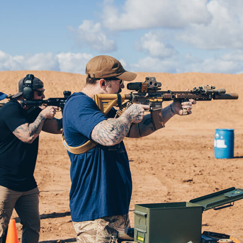 Cocker Concepts training class shooting AR15