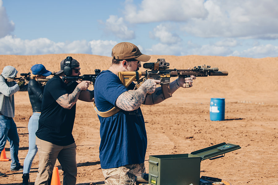 Cocker Concepts training class shooting AR15